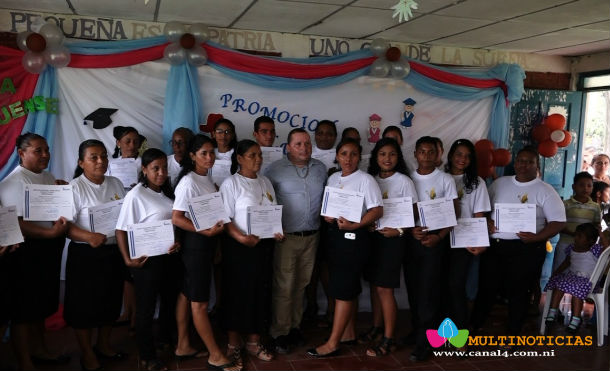 Rivas: 40 jóvenes de Cárdenas se promocionan en curso de cocina nicaragüense