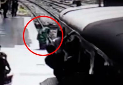 ¿Un fantasma? Mujer se lanza a las vías de un tren y luego desaparece