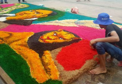 Alfombras Darianas en el Festival Azul Darío
