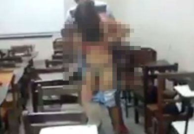 Descubren a universitarios teniendo sexo en salón de clases