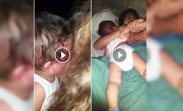 Indignante vídeo de bebé golpeado por su madre
