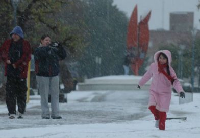 La nieve azota a varias ciudades en Argentina