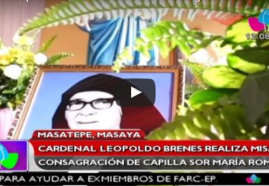 Cardenal Leopoldo Brenes realiza misa de consagración de Capilla Sor María Romero