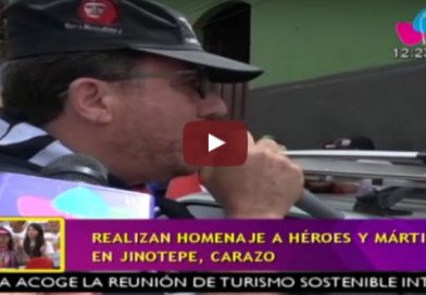 Realizan homenaje a héroes y mártires en Jinotepe, Carazo