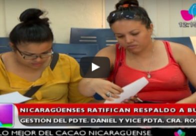 Nicaragüenses ratifican respaldo a buena gestión del Pdte. Daniel y Vice Pdta. Rosario Murillo