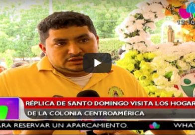 Réplica de Santo Domingo visita los hogares de la Colonia Centroamérica