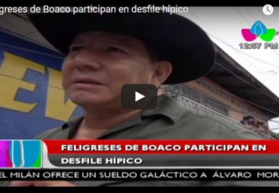 Feligreses de Boaco participan en desfile hípico
