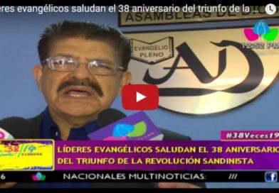 Líderes evangélicos saludan el 38 aniversario del triunfo de la Revolución Sandinista