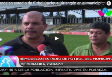 Remodelan estadio de fútbol Cacique Diriangén en el municipio de Diriamba, Carazo