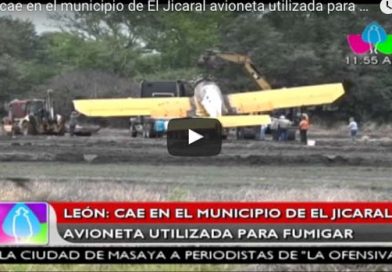 León: cae en el municipio de El Jicaral avioneta utilizada para fumigar