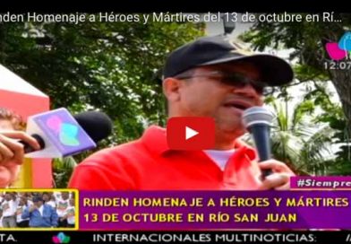 Rinden Homenaje a Héroes y Mártires del 13 de octubre en Río San Juan