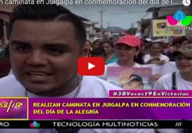 Realizan caminata en Juigalpa en conmemoración del día de la alegría