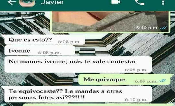Su novia le envía una foto desnuda "por error" y él le dice esto