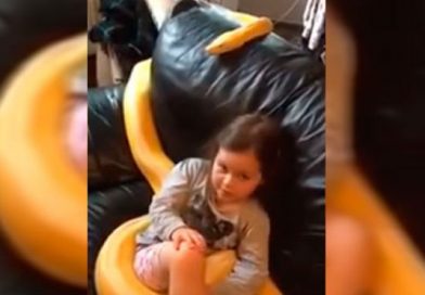Polémico video de una niña con una pitón generó gran indignación en las redes
