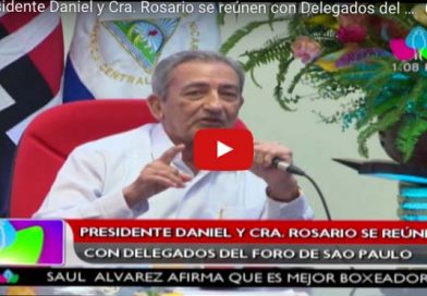 Presidente Daniel y Cra. Rosario se reúnen con Delegados del foro de Sao Paulo