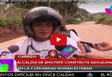 Alcaldía de Jinotepe construye adoquinado en la comunidad Román Estaban
