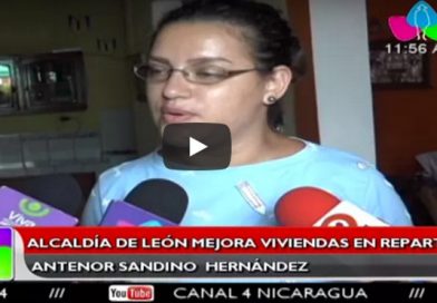 Alcaldía de León mejora viviendas en reparto Antenor Sandino Hernández