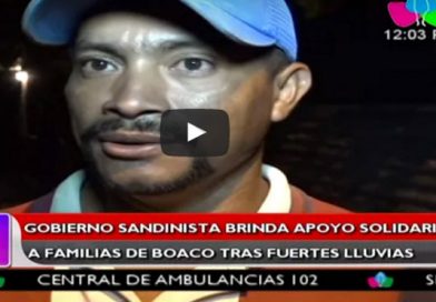 Gobierno Sandinista brinda apoyo solidario a familias de Boaco tras fuertes lluvias