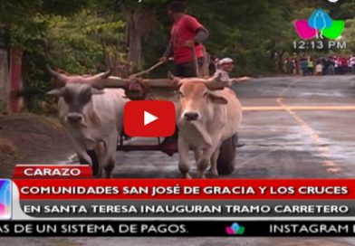 Comunidades San José de Gracia y Los Cruces en Santa Teresa inauguran tramo carretero