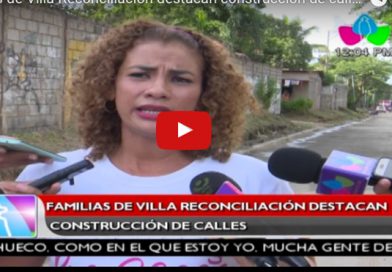 Familias de Villa Reconciliación destacan construcción de calles