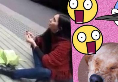 Mujer suplica a un joven para que se case con ella en plena avenida