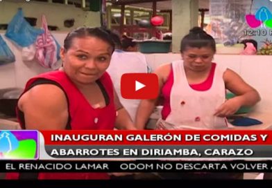 Inauguran galerón de comidas y abarrotes en Diriamba, Carazo