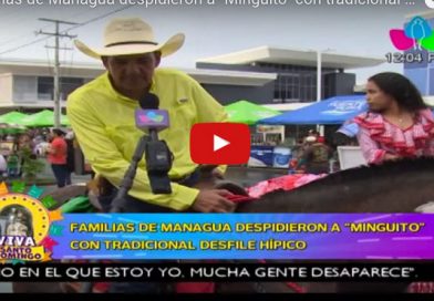 Familias de Managua despidieron a "Minguito" con tradicional desfile hípico