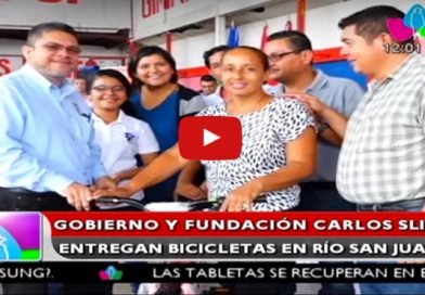 Gobierno y Fundación Carlos Slim entregan bicicletas en Río San Juan