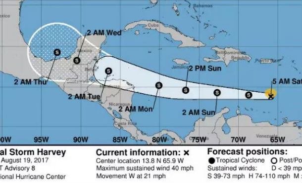 COREPRED de la Costa Caribe Norte activado ante la posible llegada de Harvey