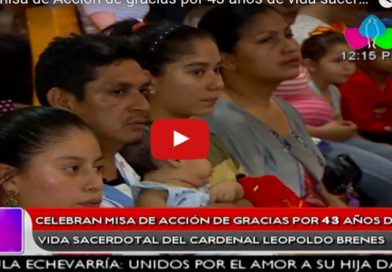 Celebran misa de Acción de gracias por 43 años de vida sacerdotal del cardenal Leopoldo Brenes