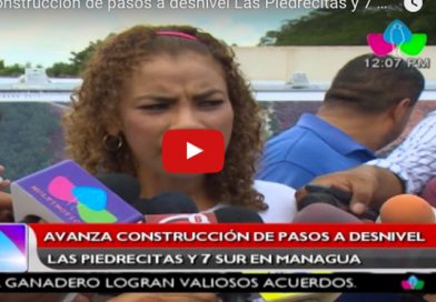 Avanza construcción de pasos a desnivel Las Piedrecitas y 7 Sur en Managua