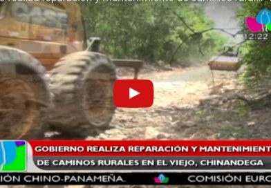 Gobierno realiza reparación y mantenimiento de caminos rurales en El viejo, Chinandega