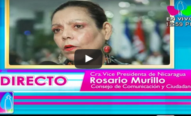 Comunicación con la Vicepresidenta Compañera Rosario Murillo 25 Agosto 2017