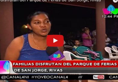 Familias disfrutan del Parque de Ferias de San Jorge, Rivas