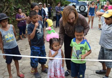 Inauguran adoquinado y encunetado en la comunidad El Pochote, Granada