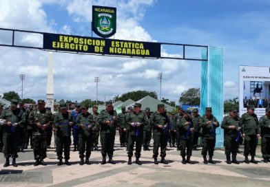 Ejército de Nicaragua inaugura Exposición Estática en Plaza La Fe