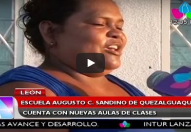 Escuela Augusto C. Sandino de Quezalguaque cuenta con nuevas aulas de clases