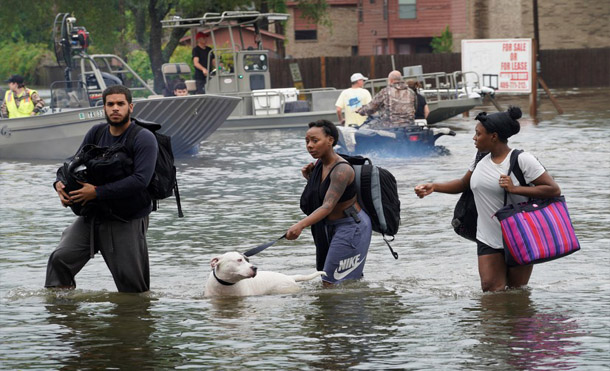 Impactantes imágenes de la catástrofe provocada por el huracán Harvey en Houston
