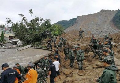 Suman 17 personas fallecidas por deslizamiento de tierras en China