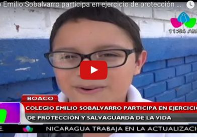 Colegio Emilio Sobalvarro participa en ejercicio de protección y salvaguardar de la vida