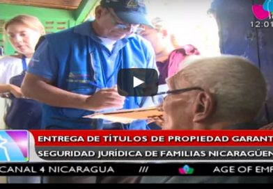 Entrega de títulos de propiedad garantiza seguridad jurídica de familias nicaragüenses