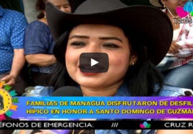 Familias de Managua disfrutaron de desfile hípico en honor a Santo Domingo de Guzmán