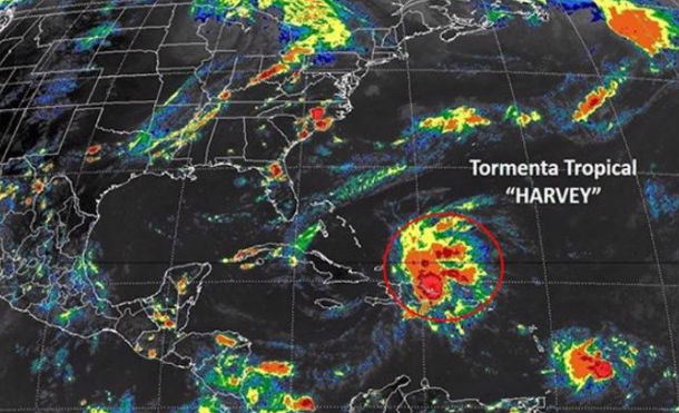 Tormenta tropical Harvey se dirige a Centroamérica