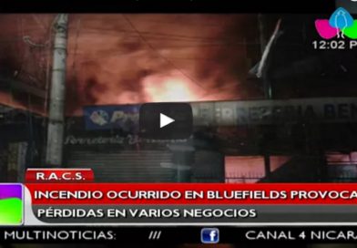 Incendio ocurrido en Bluefields provoca pérdidas en varios negocios