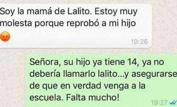 WhatsApp: Para que su hijo no reprobara, hizo propuesta indecente a profesor, pero él la troleó