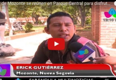 Familias de Mozonte se reúnen en Parque Central para disfrutar en paz y tranquilidad