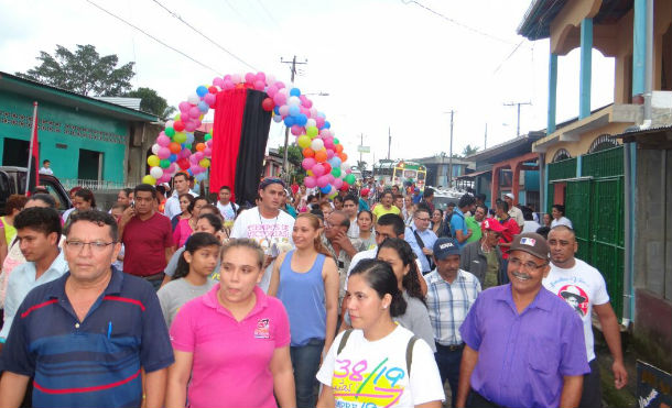 Muelle de los Bueyes: familias respaldan a la fórmula de la Alianza Unida Nicaragua Triunfa