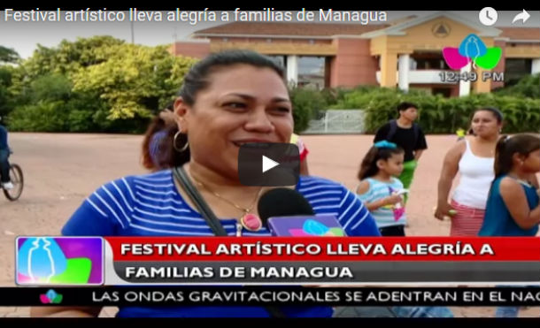 Festival artístico lleva alegría a familias de Managua