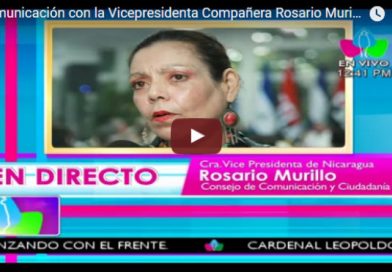 Comunicación con la Vicepresidenta Compañera Rosario Murillo 28 Agosto 2017