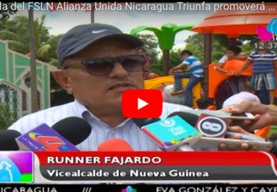 Fórmula del FSLN Alianza Unida Nicaragua Triunfa promoverá progreso de familias de Nueva Guinea
